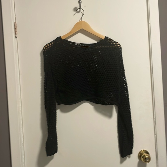 Whole knit crop top sweater garage - Picture 1 of 3